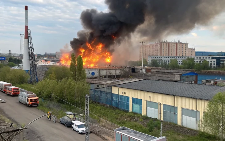 Пожар у красноярской ТЭЦ-1 усилился после взрывов на складе с топливом
