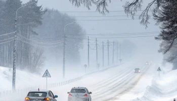 Казанские водители застряли в снежной буре на трассе между Саратовом и Сызранью