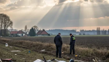 В лесу на юге Польши обнаружили обломки возможного беспилотника