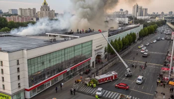 Эвакуация 600 человек из ТЦ &laquo;Океания&raquo; в Москве из-за пожара в ресторане