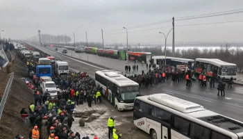 Массовая эвакуация после аварии с автобусами в Нижегородской области